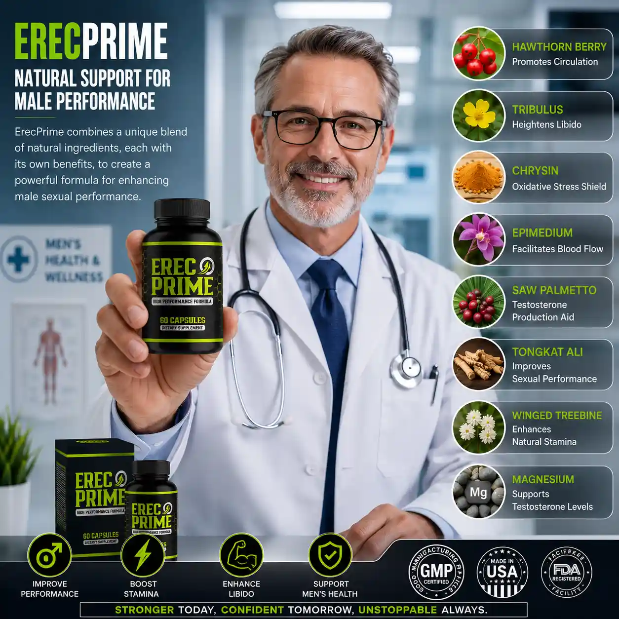 ErecPrime- Natural Male Wellness support supplement